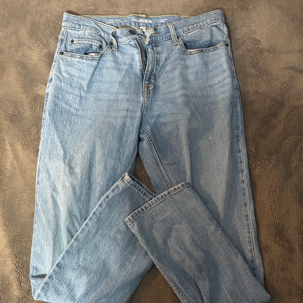 Men’s Light Blue Straight Jeans